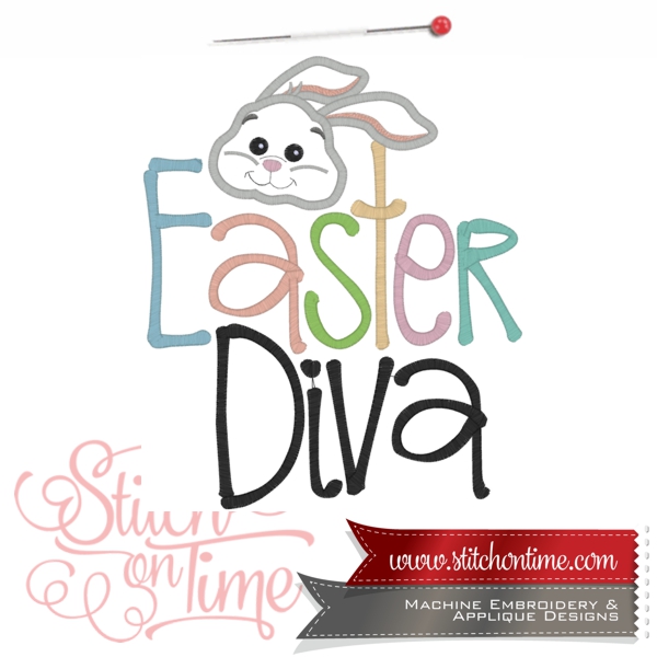 179 Easter : Easter Diva 3 Hoop Sizes Inc