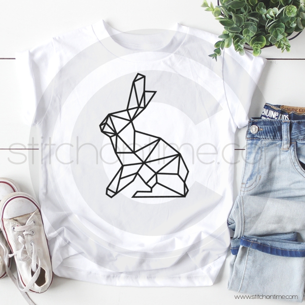 210 Easter : Geometric Bunny Rabbit