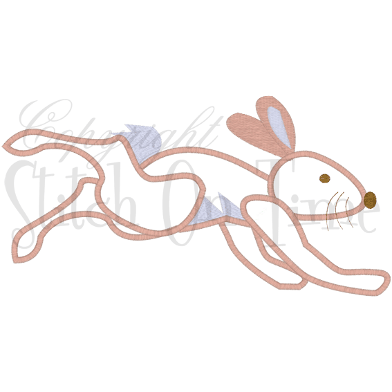 Easter (B3) Bunny Rabbit Applique 6x10