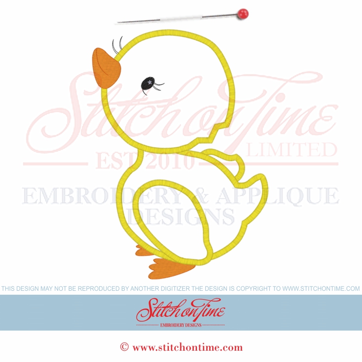4 Easter Baby (PG): Baby Chick Applique 3 Hoop Sizes