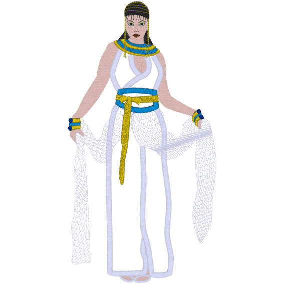 Egypt (A7) Cleopatra Applique 5x7