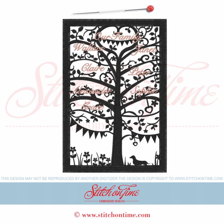 2 Family Tree : Add Your Own Names 6x10