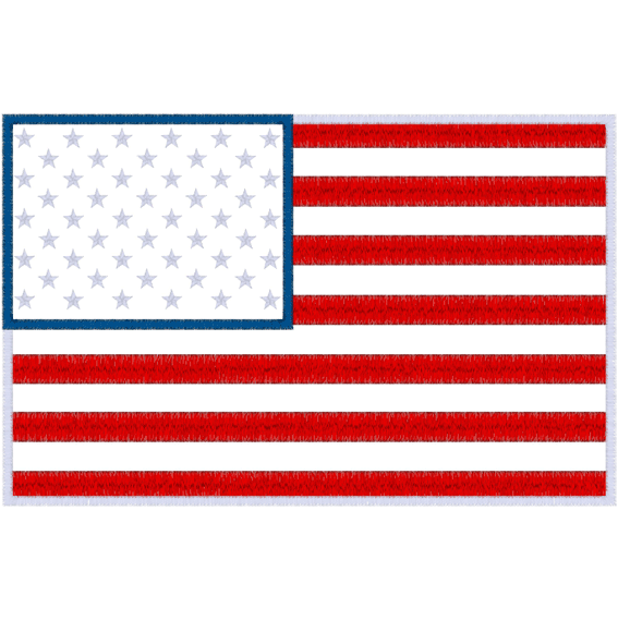Flags (A29) USA Flag Applique 6x10