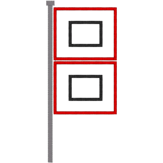 Flags (A44) Hurricane Applique 5x7