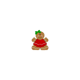 Gingerbread Men (A59) Girl 1x1