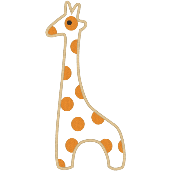 Giraffe (A24) Applique 5x7