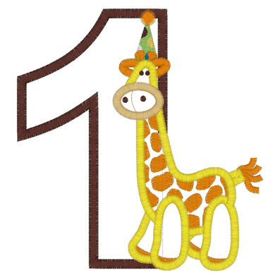Giraffe (38) 1 Applique 5x7