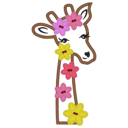 Giraffe (41) Applique 5x7