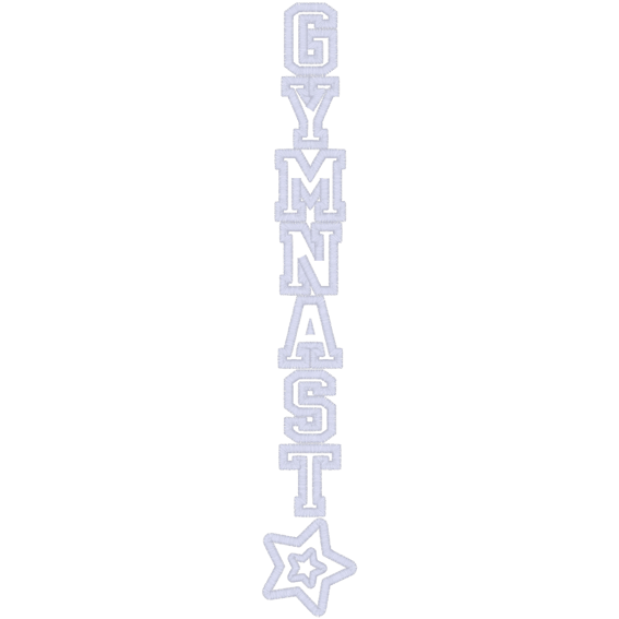Gymnast (A17) Applique 6x10