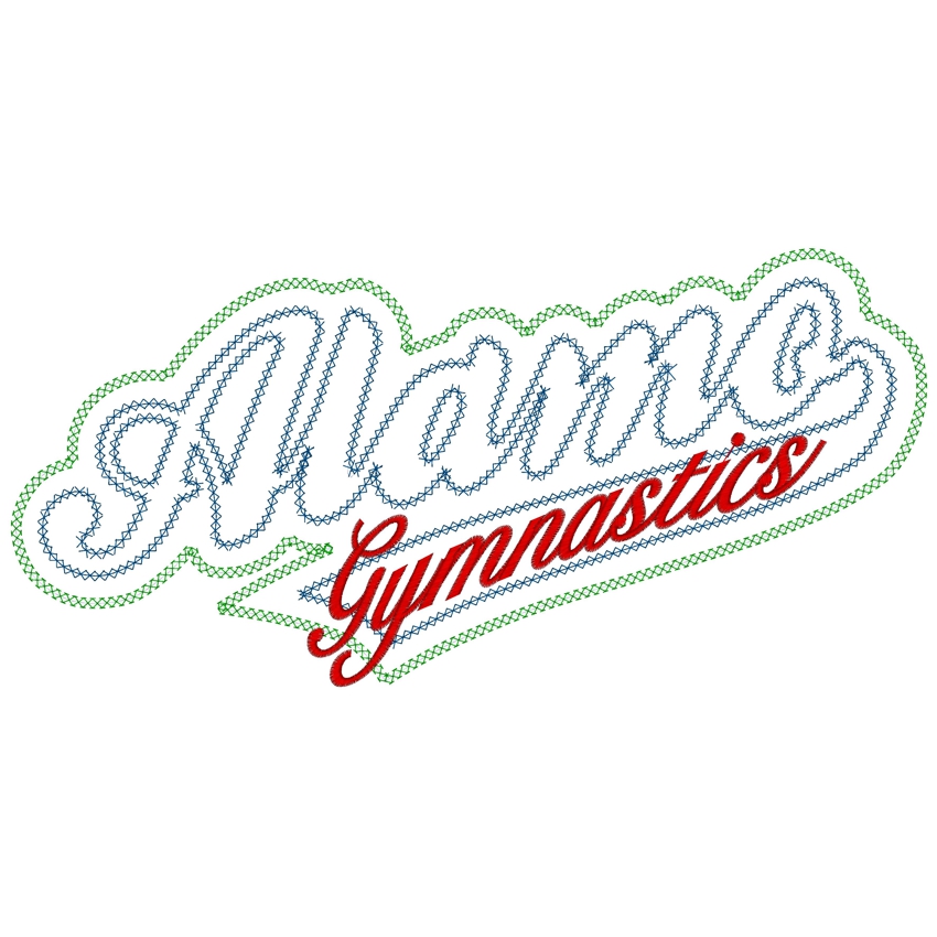 Gymnast (23) Alamo Gymnastics Applique 8x12