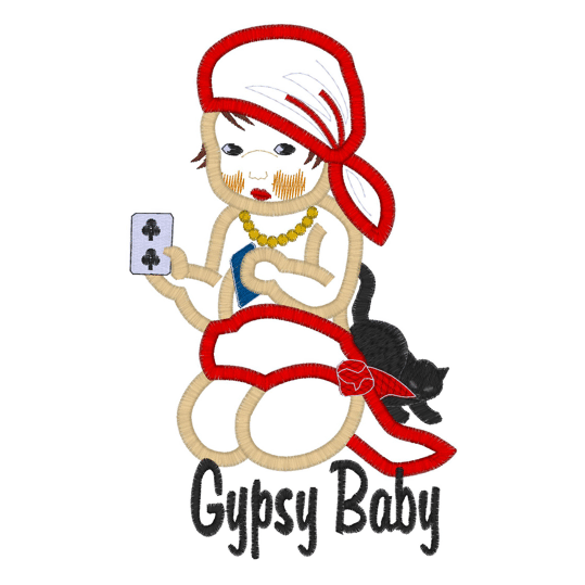 Gypsy (10) Gypsy Baby Applique 5x7