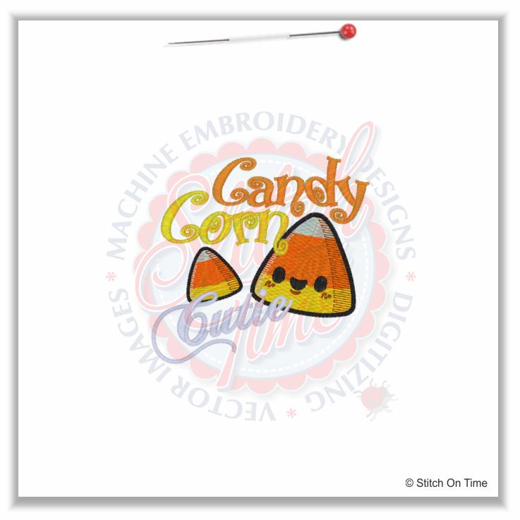 300 Halloween : Candy Corn Cutie 4x4