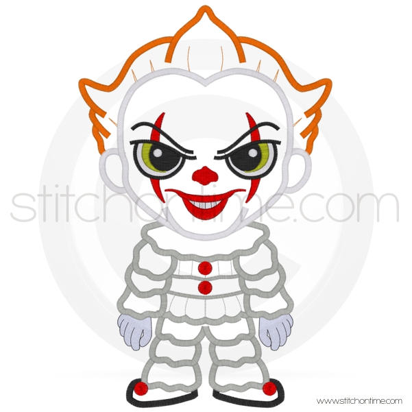 598 Halloween : Pennywise Applique