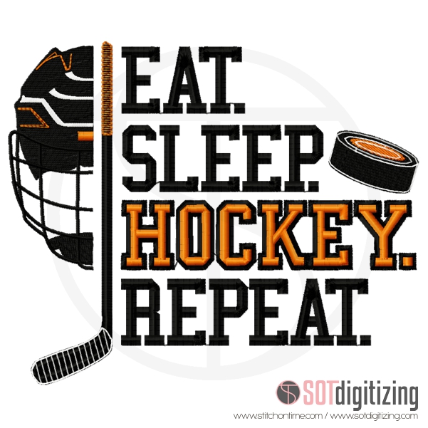 30 Hockey : Eat Sleep Hockey Repeat