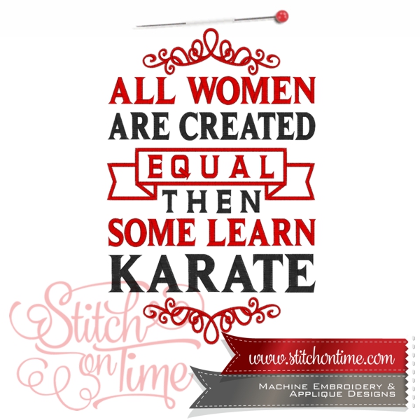 25 Karate : All Women Are Created Equal 3 Hoop Sizes Inc.