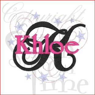 Letters (232) K Khloe 4x4