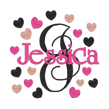 Letters (241) J Jessica 5x7