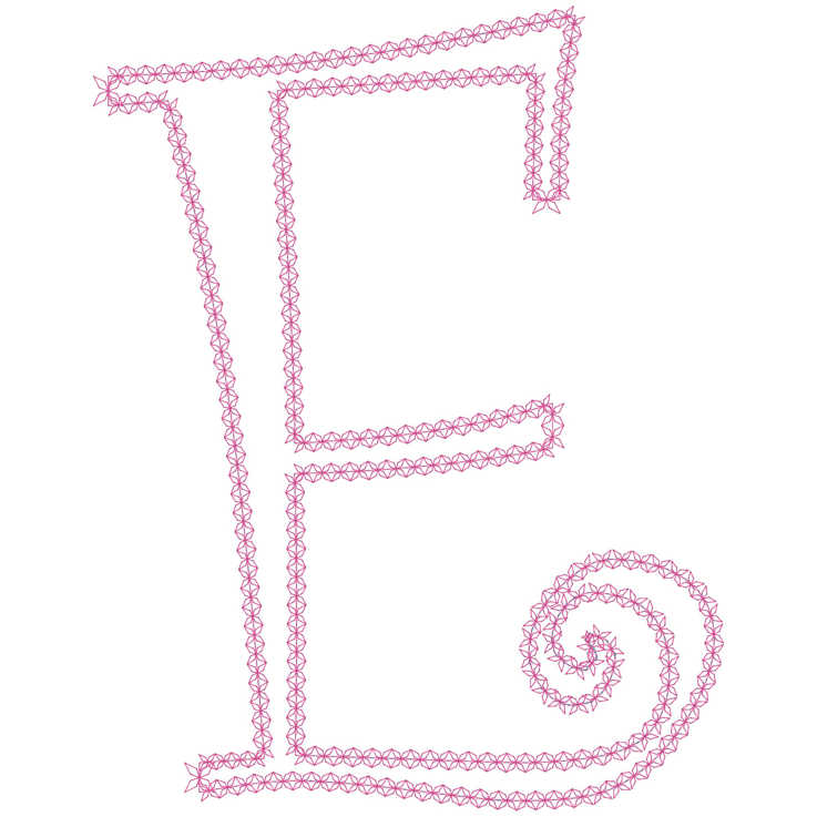 Letters (285) E Applique 10x10