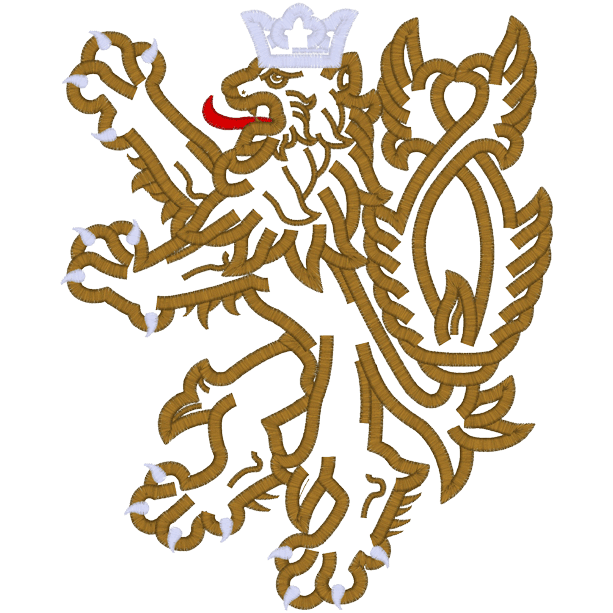Lion (A6) Heraldic Applique 200x300