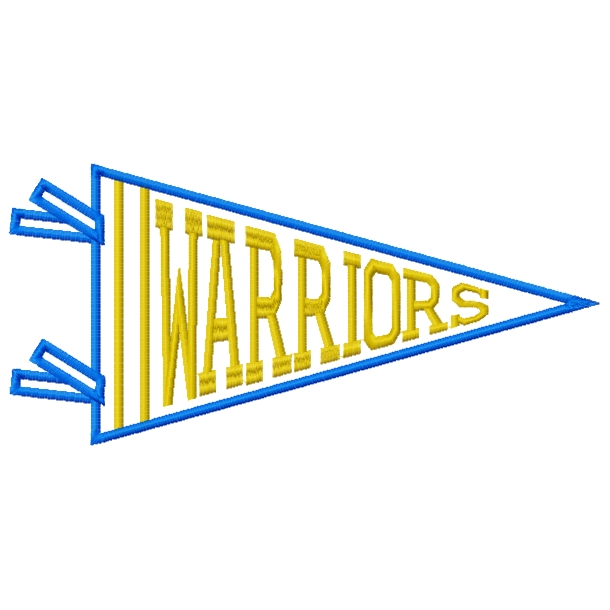 7 Mascots : Warriors Penant Applique 7 Mascots : Warriors Penant Applique