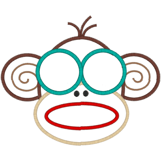 Monkies (A34) Monkey Applique 6x10