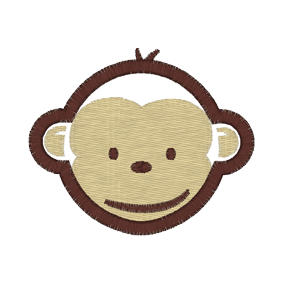 Monkies (A47) Monkey Applique 4x4