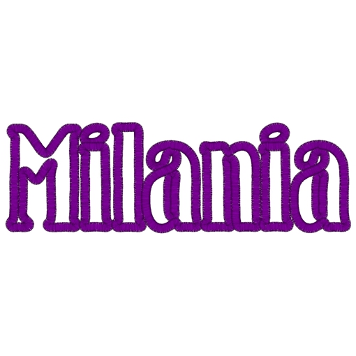 Names (81) Milania Applique 5x7