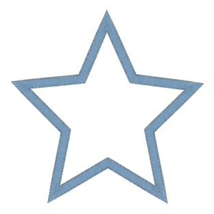 Ornamental (32) Star Applique 4x4