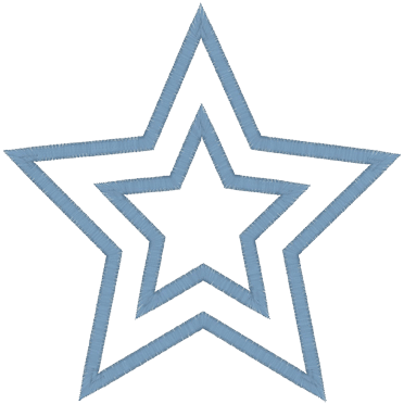 Ornamental (A9) Star Applique 4x4