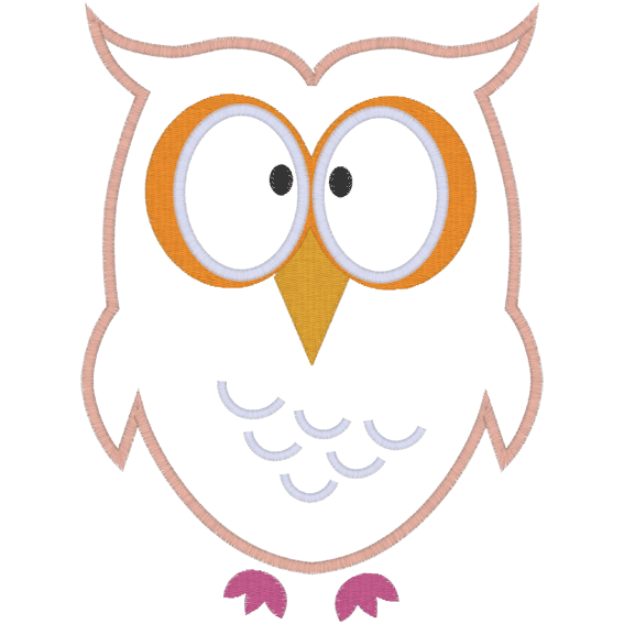 Owl (A13) Owl Applique 5x7
