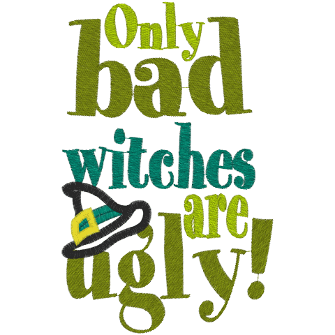 Oz (A29) Ugly witches Applique 5x7