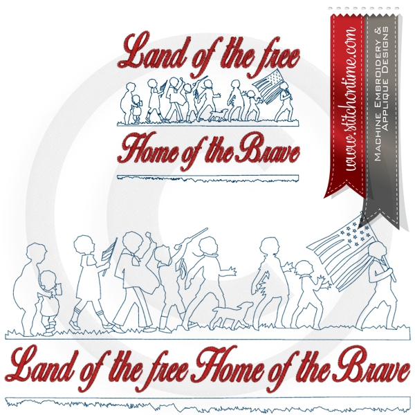 135 Patriotic : Land Of The Free Home Of The Brave