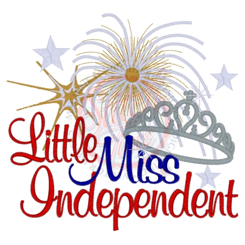 Patriotic (62) Little Miss Independent 6x10