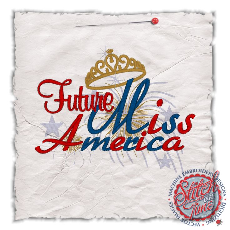 Patriotic (76) Future Miss America 5x7