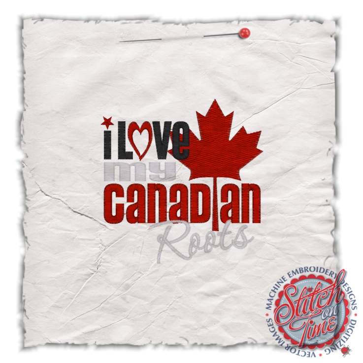 Patriotic (77) I Love My Canadian Roots 4x4