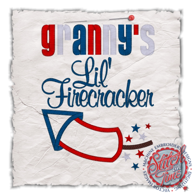Patriotic (86) Grannys Lil Firecracker 5x7