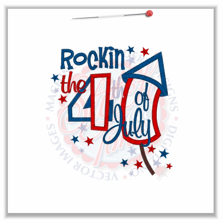 Patriotic (89) Rockin The 4th Of July 5x7
