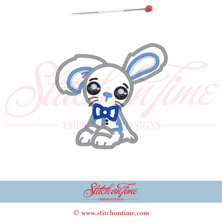 234 PDS : Easter Bunny Rabbit Applique 5x7