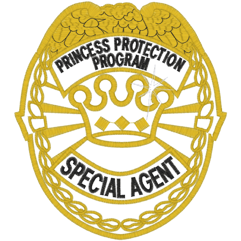 Police (A12) Princess Protection Applique 5x7