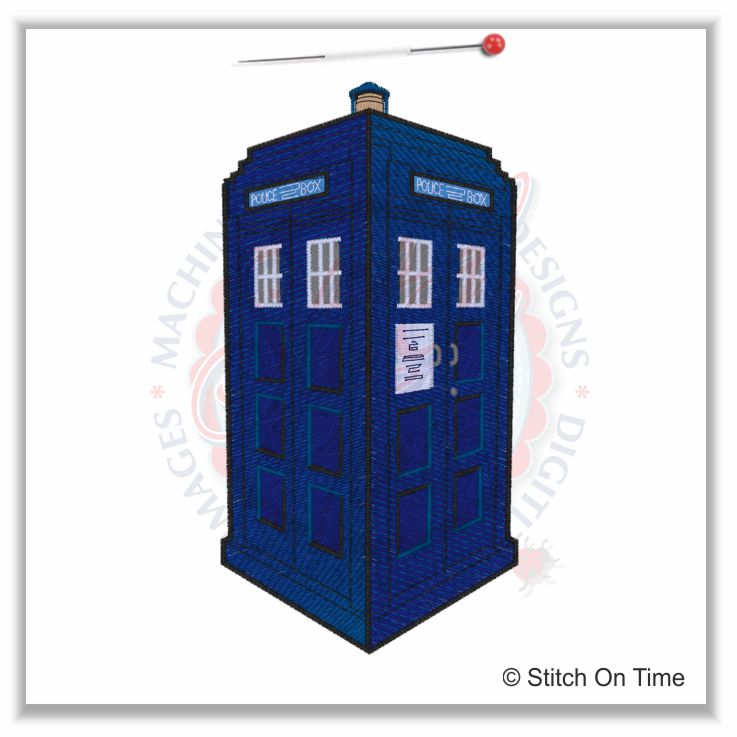 29 Police : Old Fashioned Police Box 5x7