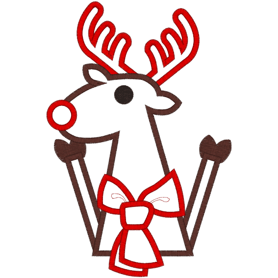 Reindeer (A5) Applique 6x10