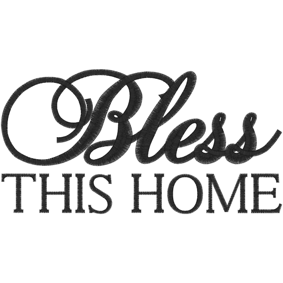 Sayings (A1004) Bless This Home 4x4
