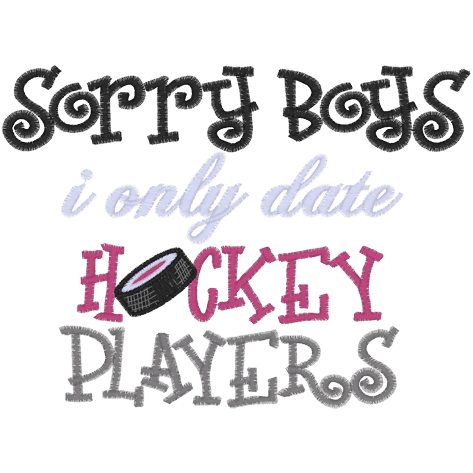 Sayings (A1034) Hockey Players 5x7