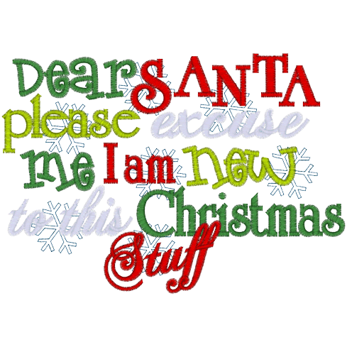 Sayings (A1056) Dear Santa 5x7