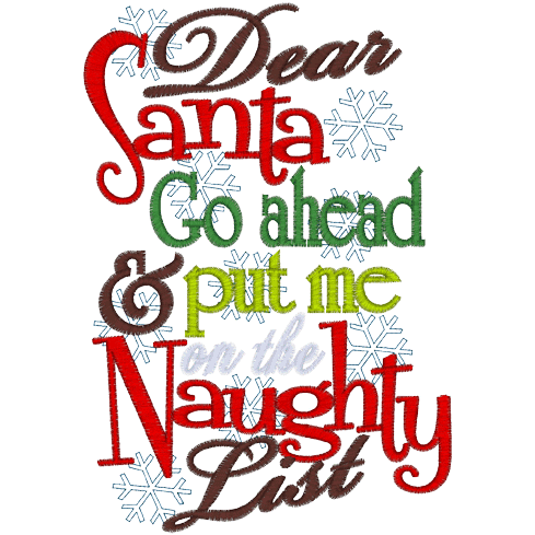 Sayings (A1060) Dear Santa 5x7