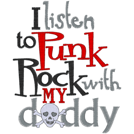 Sayings (A1084) Punk Rock Daddy 5x7