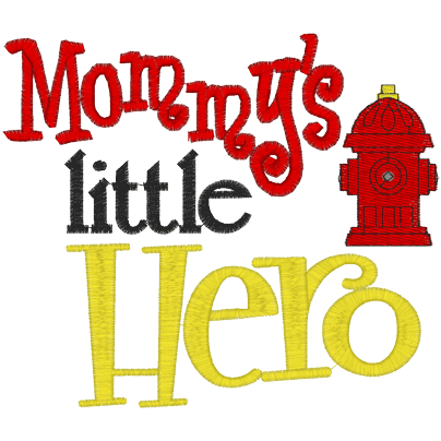 Sayings (A1139) Mommys Little Hero 5x7