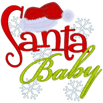 Sayings (A1181) Santa Baby 6x10