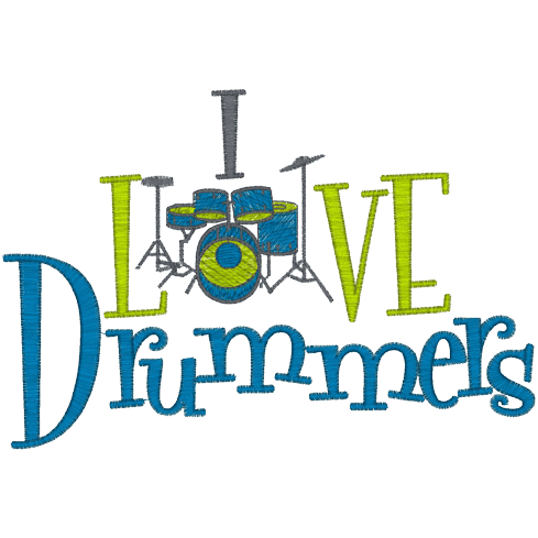 Sayings (A1220) I Love Drummers 5x7