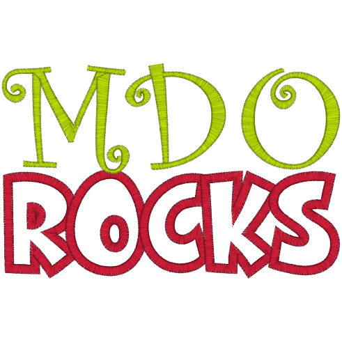 Sayings (A1227) MDO Rocks Applique 5x7